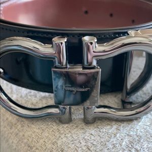Mens Ferragamo reversible belt Black & Brown size 38
